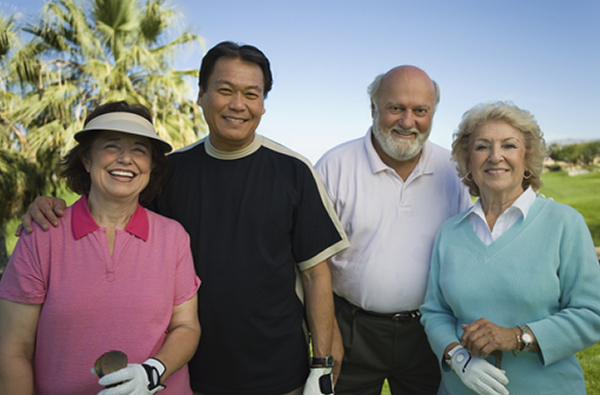 Group of Senior Golfers